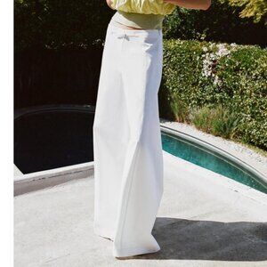 MID WAIST WIDE LEG PANTS